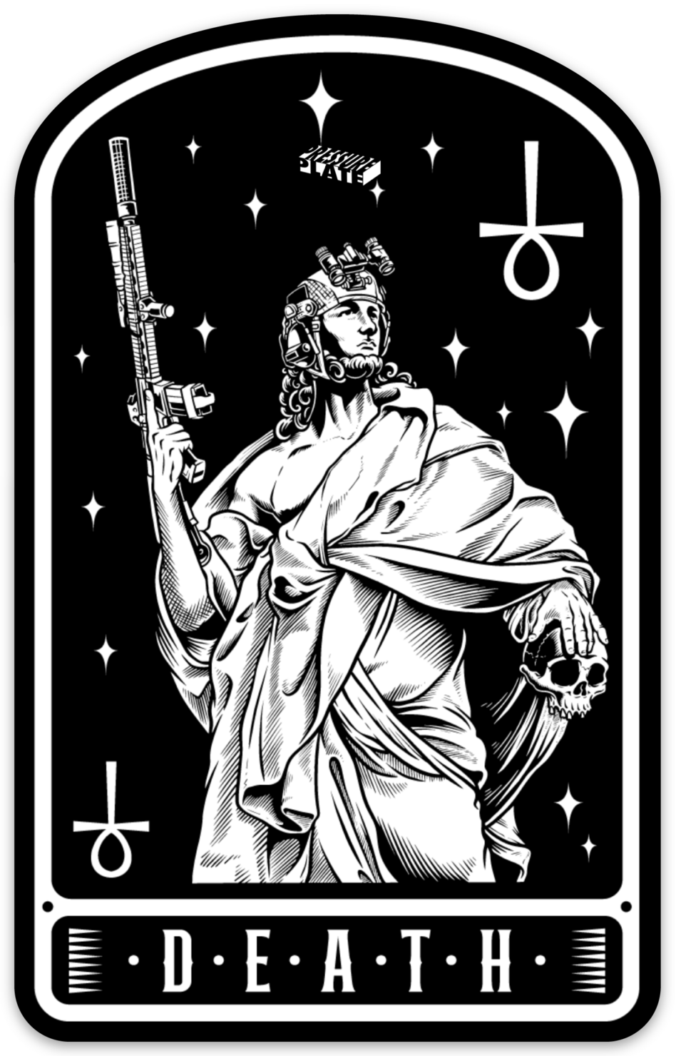 Four Riders: Death - Αυτοκόλλητο