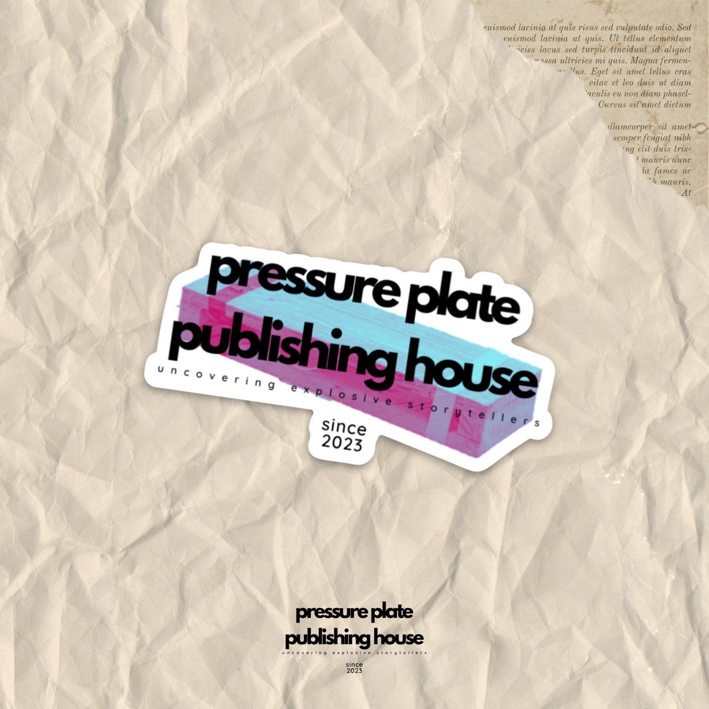 Pressure Plate Publishing House Logo Slap