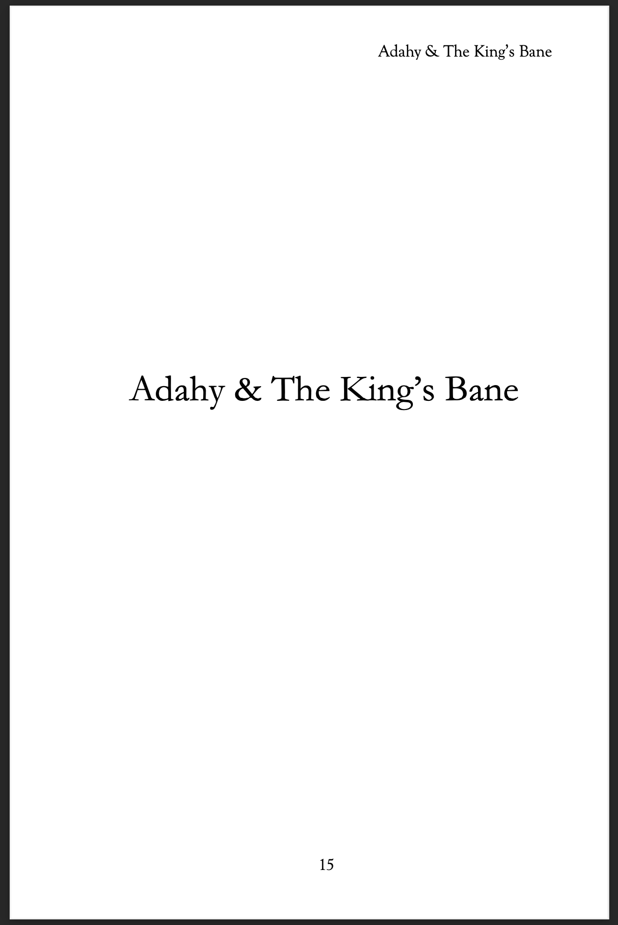 Adahy & The King's Bane AUTHOR SIGNED COPIES (2025)